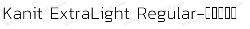 Kanit ExtraLight Regular字体转换